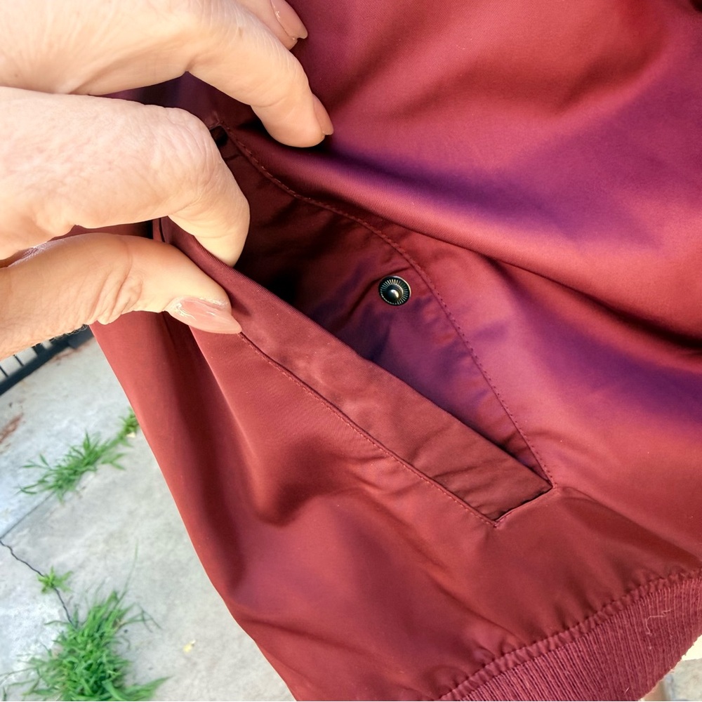 Members Only Burgundy Bomber Jacket - Picture 13 of 16